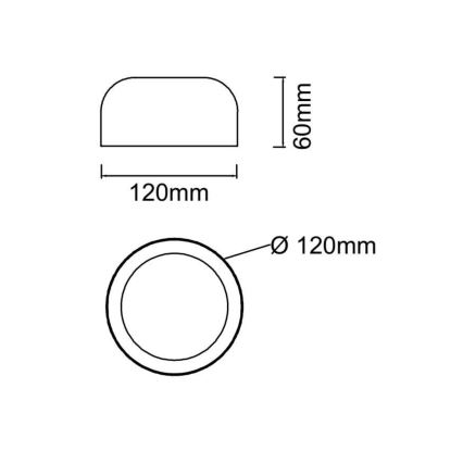 Open Design OR85907 - Plafoniera LED CEDRONE LED/8W/230V, selezione temperatura colore 3000/4500/6500K, Ø 12 cm, beige