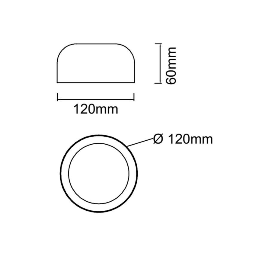 Open Design OR85907 - Plafoniera LED CEDRONE LED/8W/230V, selezione temperatura colore 3000/4500/6500K, Ø 12 cm, beige