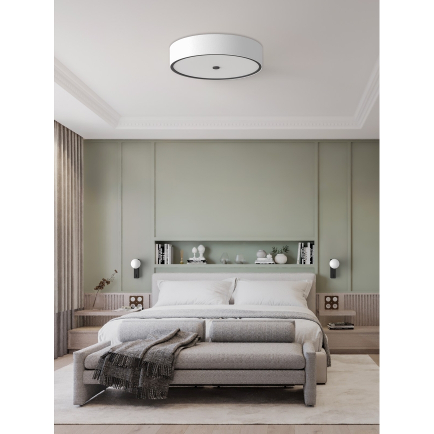 Open Design OR85983 - Plafoniera ZALINDRO 4xE27/15W/230V Ø 54,5 cm bianco/nero