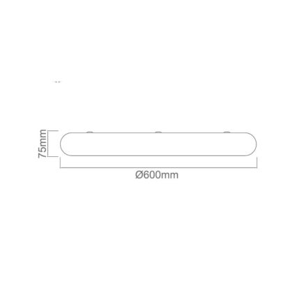 Open Design OR86195 - Plafoniera LED PIATTO LED/55W/230V 3000/4500/6500K Ø 60 cm crema