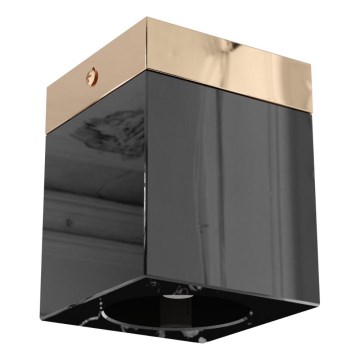 Open Design OR86300 - Faretto CUBO 1xG9/8W/230V nero/oro rosa