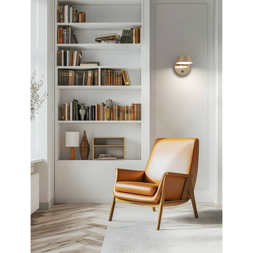 Open Design OR86539 - Lampada da parete a LED TIMO LED/6W/230V 3000/4500/6500K ottone