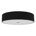 Open Design OR86560 - Plafoniera ZALINDRO 4xE27/15W/230V Ø 54,5 cm nero/cromo lucido