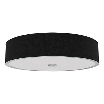 Open Design OR86560 - Plafoniera ZALINDRO 4xE27/15W/230V Ø 54,5 cm nero/cromo lucido