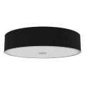 Open Design OR86577 - Plafoniera ZALINDRO 6xE27/15W/230V Ø 74,5 cm nero/cromo lucido