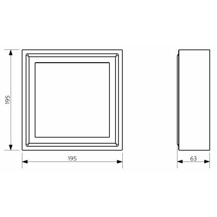 Opple 26938 - Plafoniera LED 2in1 PALLAS LED/11W/230V