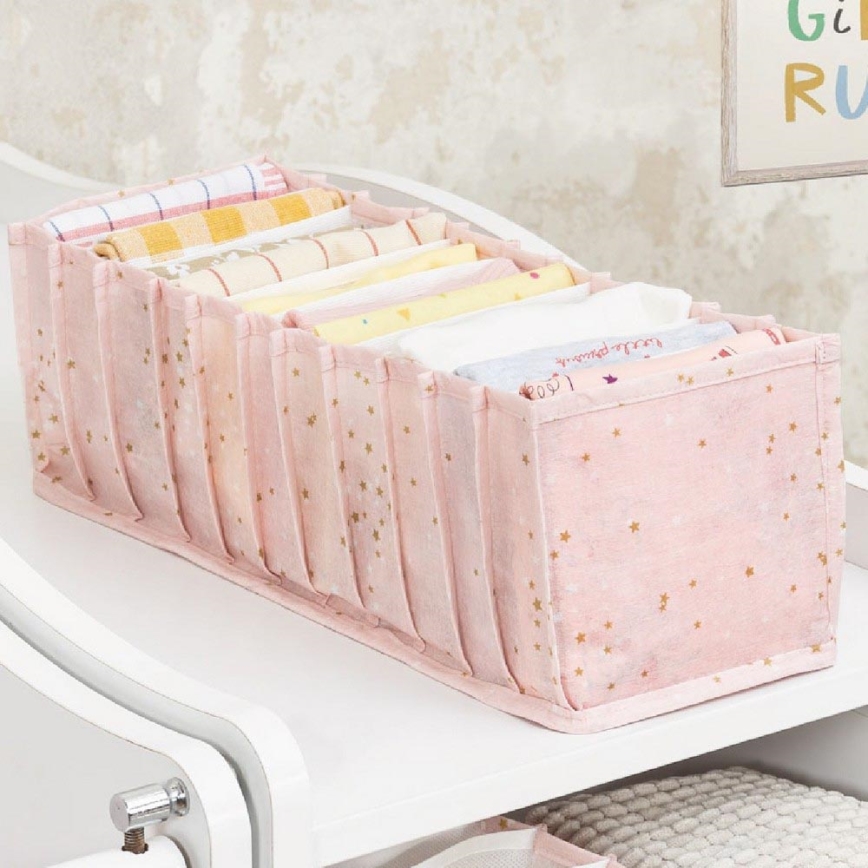 Organizzatore per armadi 42x16x13 cm rosa