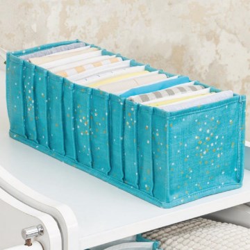 Organizzatore per armadi 42x16x13 cm turchese