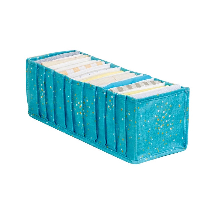 Organizzatore per armadi 42x16x13 cm turchese