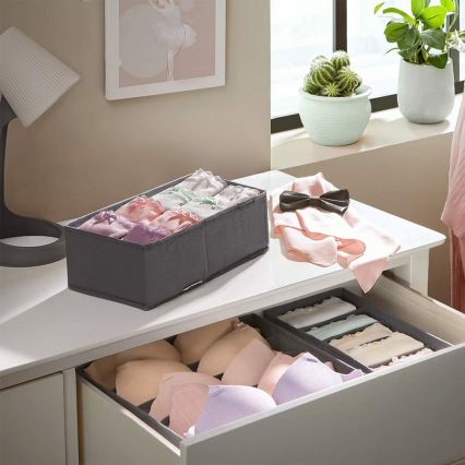 Organizzatore per biancheria da cassetto GRANT grigio