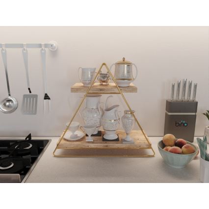 Organizzatore per scaffali 35x40 cm oro