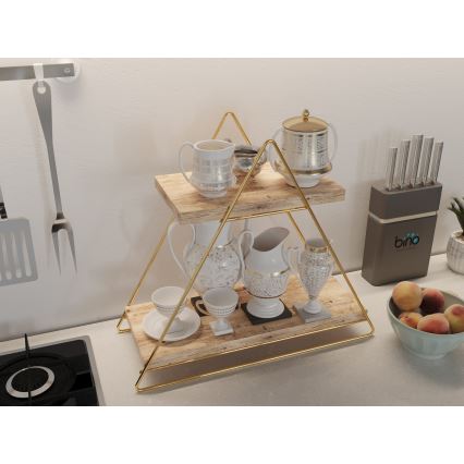 Organizzatore per scaffali 35x40 cm oro