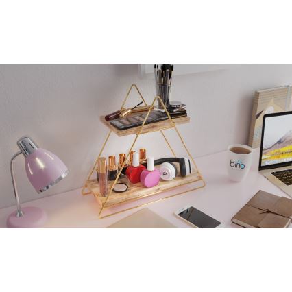 Organizzatore per scaffali 35x40 cm oro