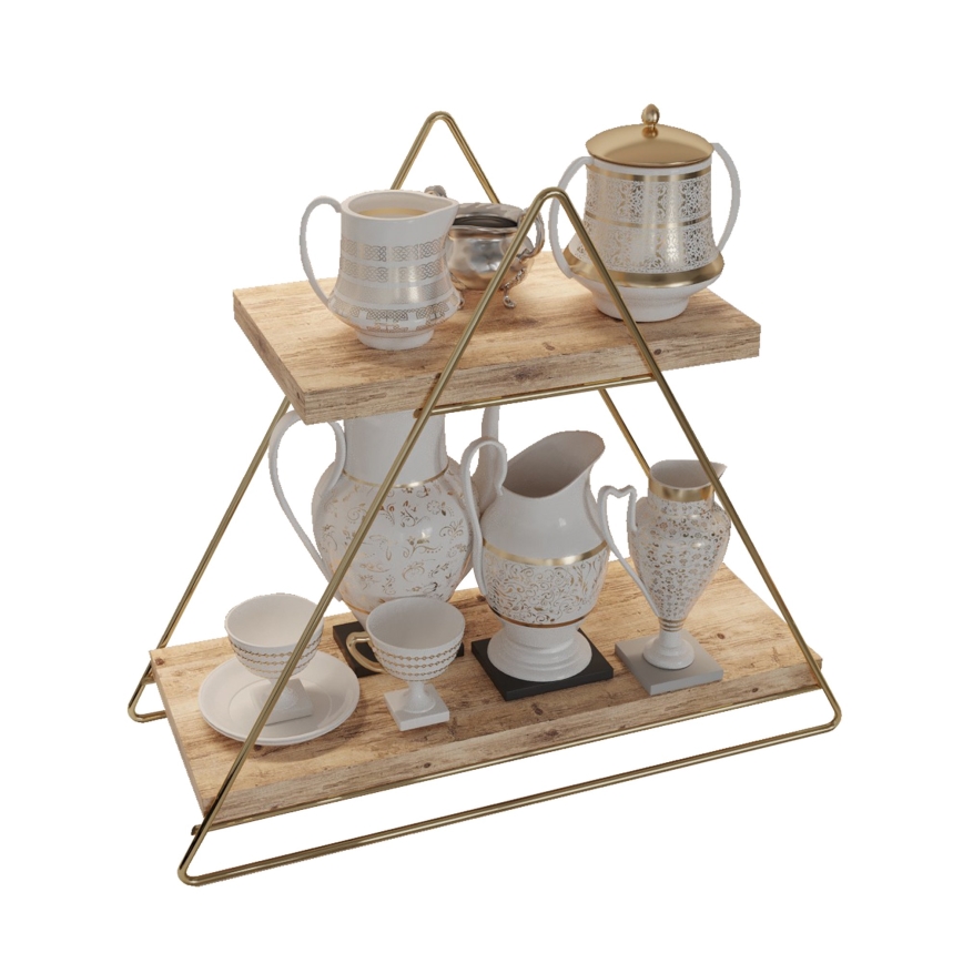 Organizzatore per scaffali 35x40 cm oro