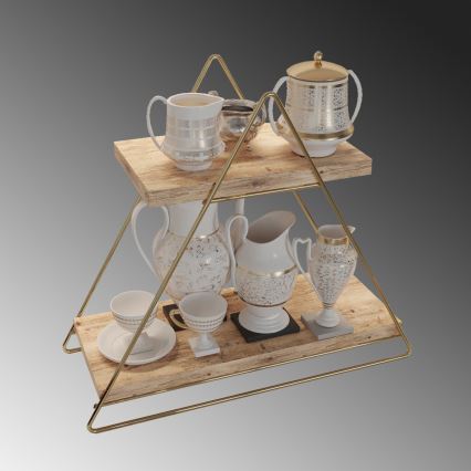 Organizzatore per scaffali 35x40 cm oro