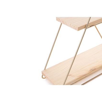 Organizzatore per scaffali 35x40 cm oro