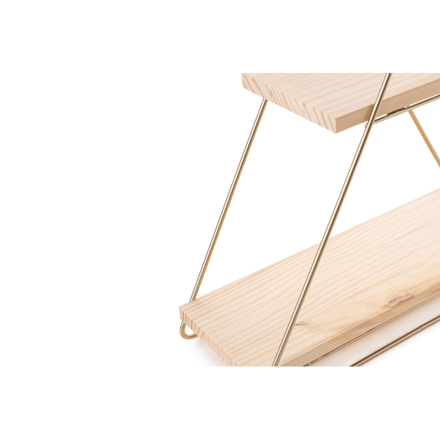 Organizzatore per scaffali 35x40 cm oro