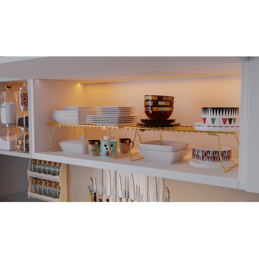 Organizzatore per scaffali 42x19 cm oro