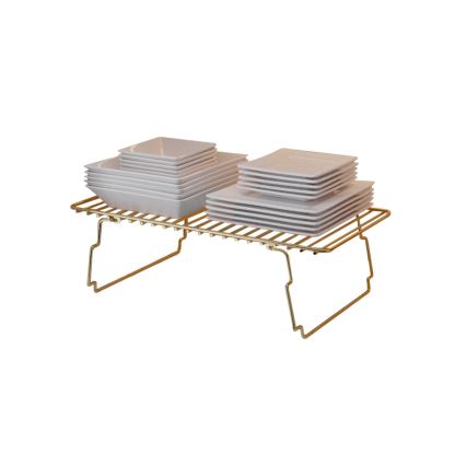Organizzatore per scaffali 42x19 cm oro