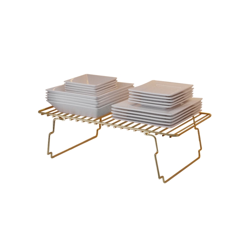 Organizzatore per scaffali 42x19 cm oro