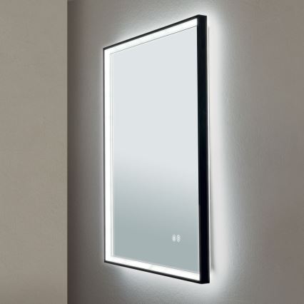 Specchio da bagno riscaldato a parete con retroilluminazione LED FRAME/48W/230V 3000/4000/6000K 60x45 cm IP44