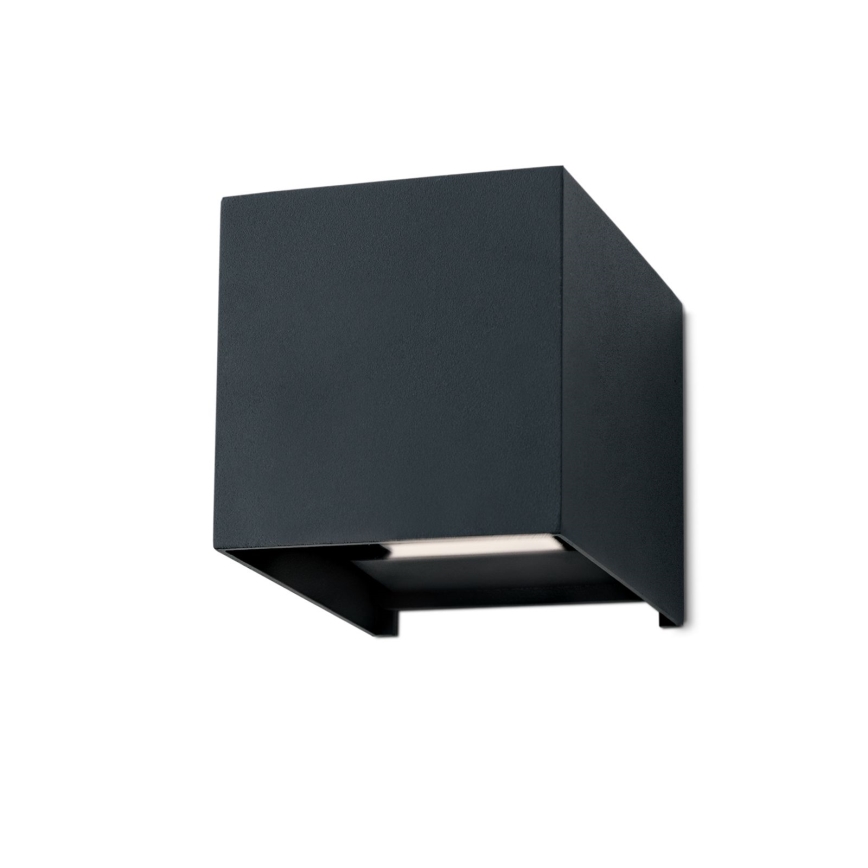 Applique a LED da esterno CUBE 2xLED/3W/230V IP54 antracite