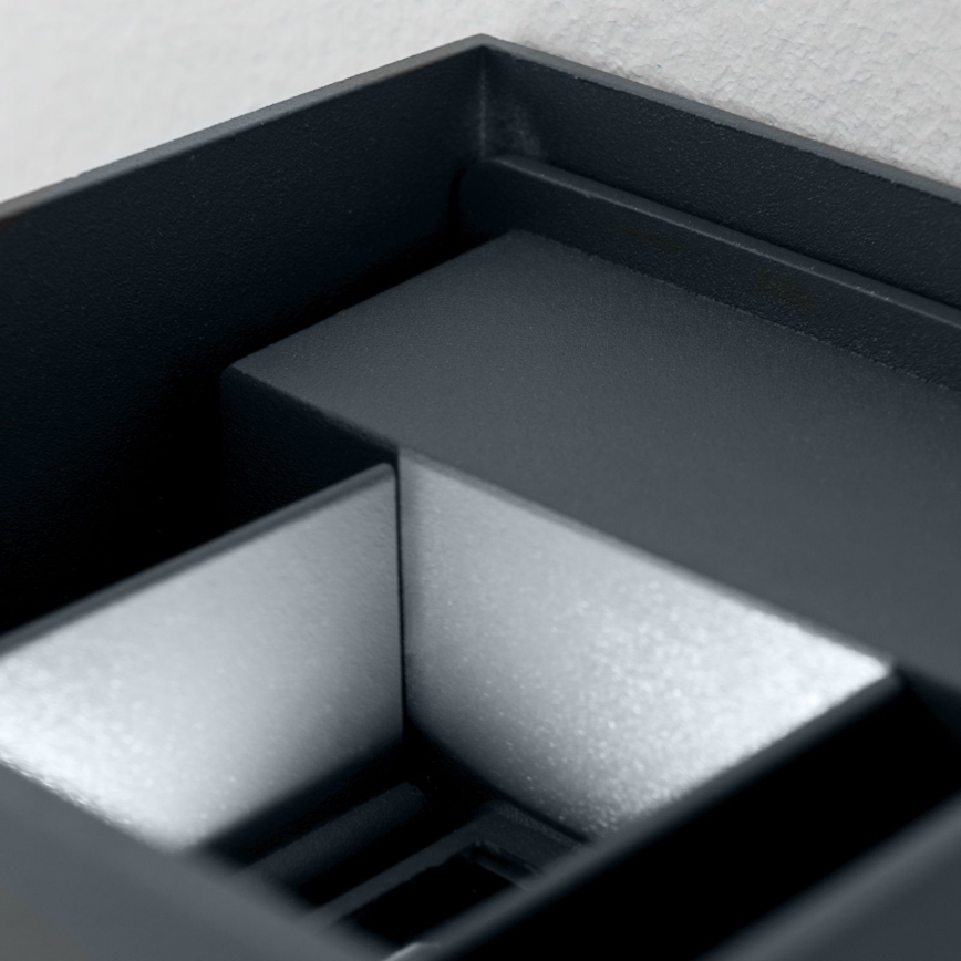 Applique a LED da esterno CUBE 2xLED/3W/230V IP54 antracite