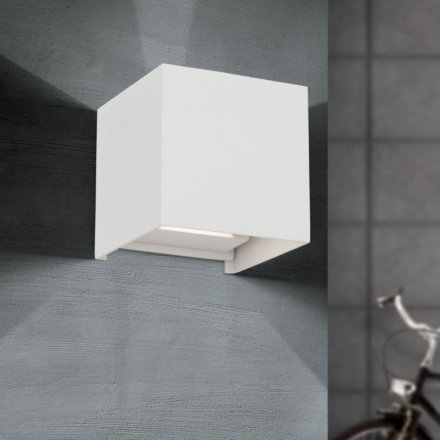 Applique a LED da esterno CUBE 2xLED/3W/230V IP54 bianco