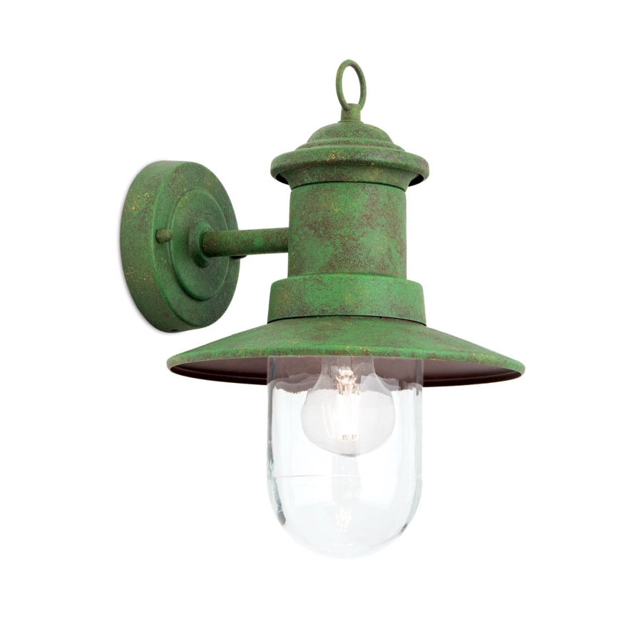 Applique da esterno LEONIE 1xE27/60W/230V IP44 verde