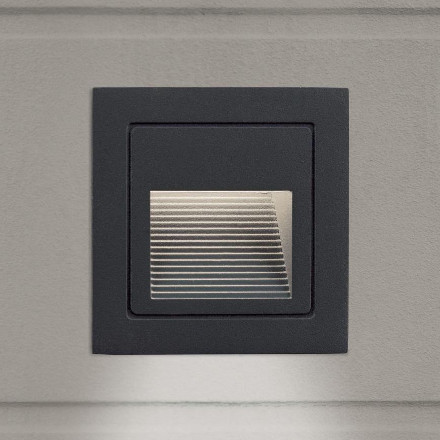 LED Lampada da incasso LORO LED/2W/230V IP65 antracite