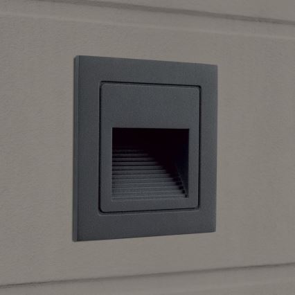 LED Lampada da incasso LORO LED/2W/230V IP65 antracite