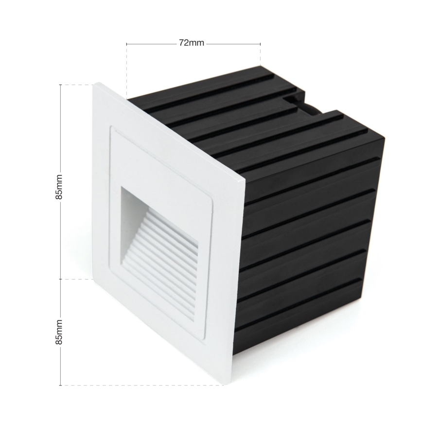 LED Lampada da incasso LORO LED/2W/230V IP65 bianco