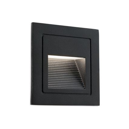 LED Lampada da incasso LORO LED/2W/230V IP65 nero