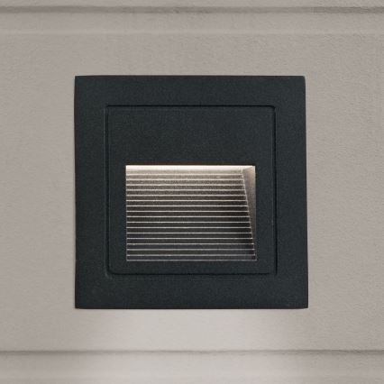 LED Lampada da incasso LORO LED/2W/230V IP65 nero