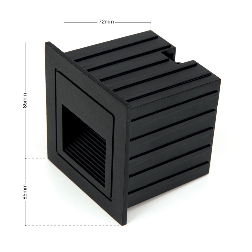 LED Lampada da incasso LORO LED/2W/230V IP65 nero