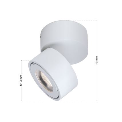 LED Dimmerabile bagno Luce Spot HARVEY LED/15W/230V IP65 bianco