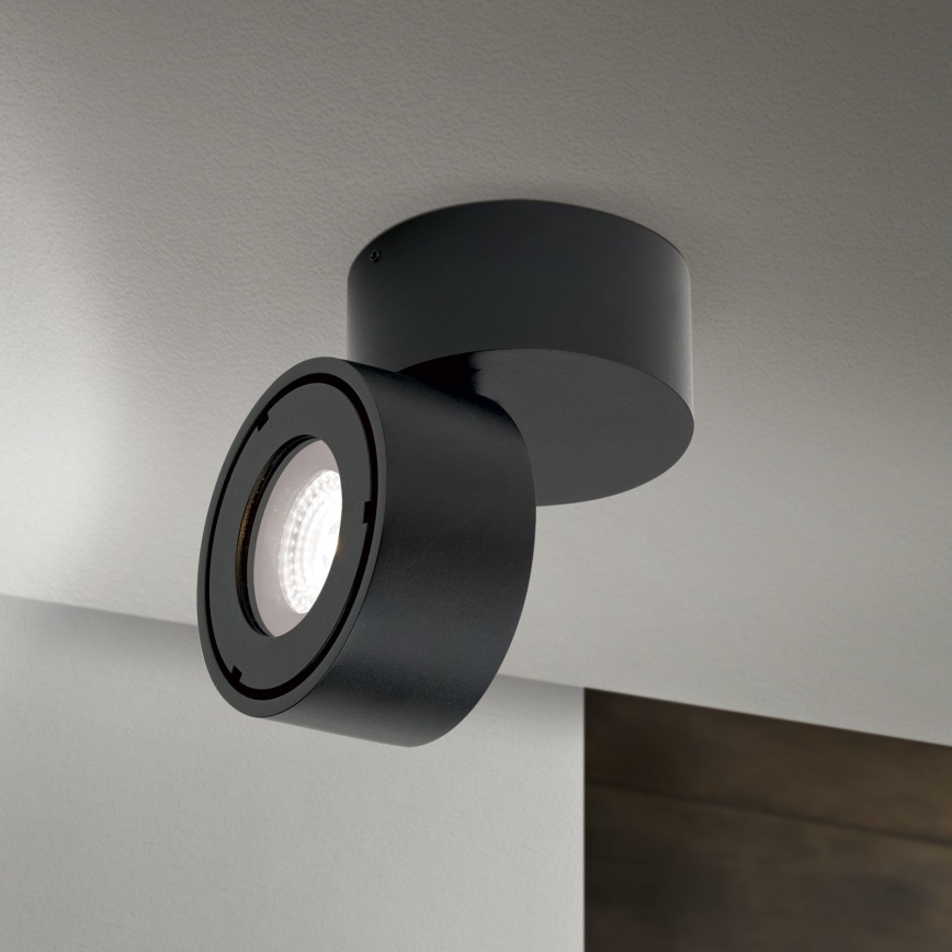 LED Dimmerabile bagno Luce Spot HARVEY LED/15W/230V IP65 nero