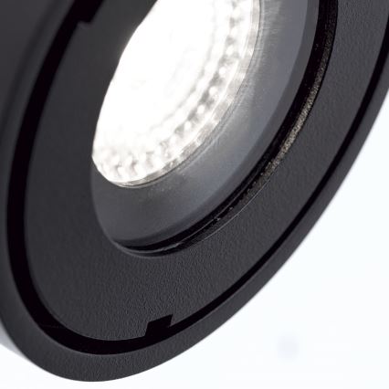 LED Dimmerabile bagno Luce Spot HARVEY LED/15W/230V IP65 nero