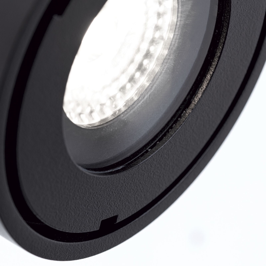 LED Dimmerabile bagno Luce Spot HARVEY LED/15W/230V IP65 nero