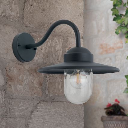 Applique da esterno EDWARD 1xE27/60W/230V IP44 nero