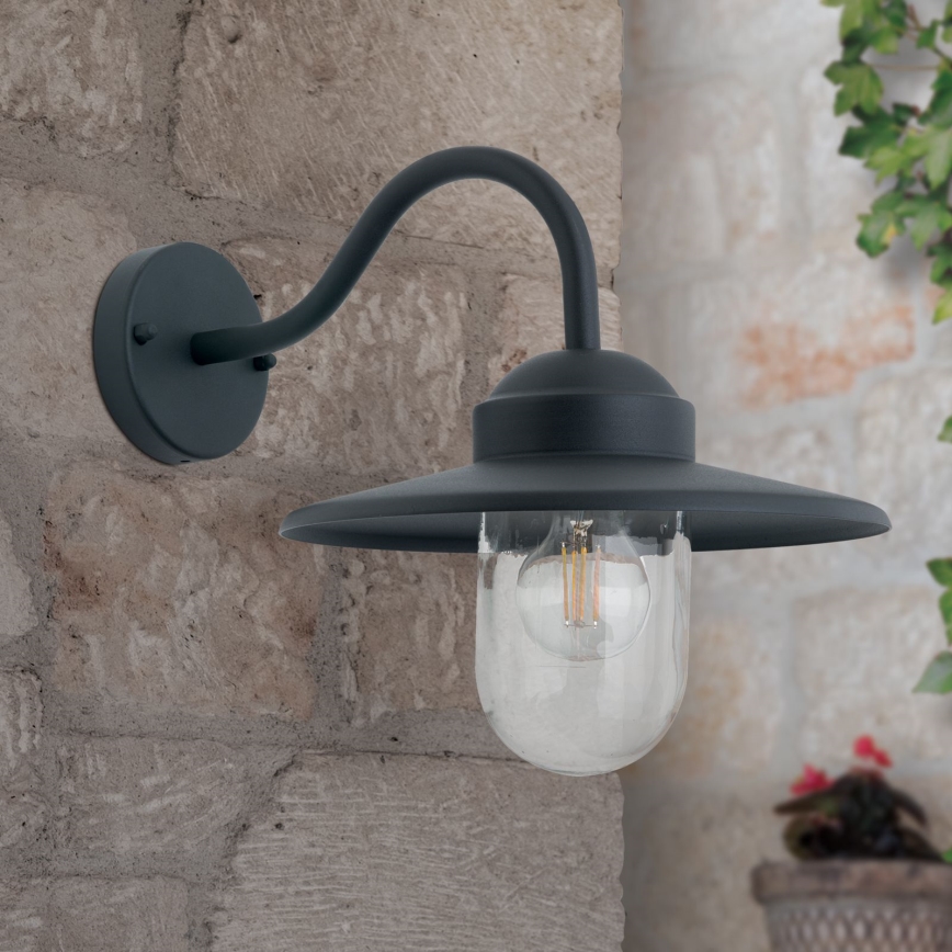 Applique da esterno EDWARD 1xE27/60W/230V IP44 nero