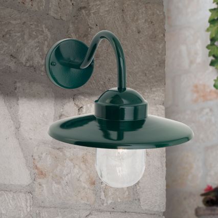 Applique da esterno EDWARD 1xE27/60W/230V IP44 verde