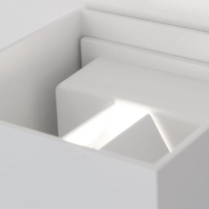 Lampada da parete LED da esterno con sensore di movimento e crepuscolare CUBE-S LED/13W/230V IP54 bianco