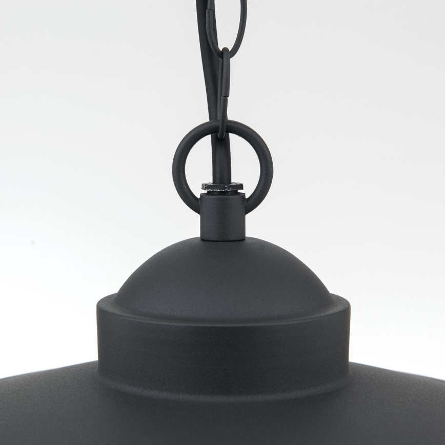 Lampada a sospensione da esterno EDWARD 1xE27/60W/230V IP44 nero