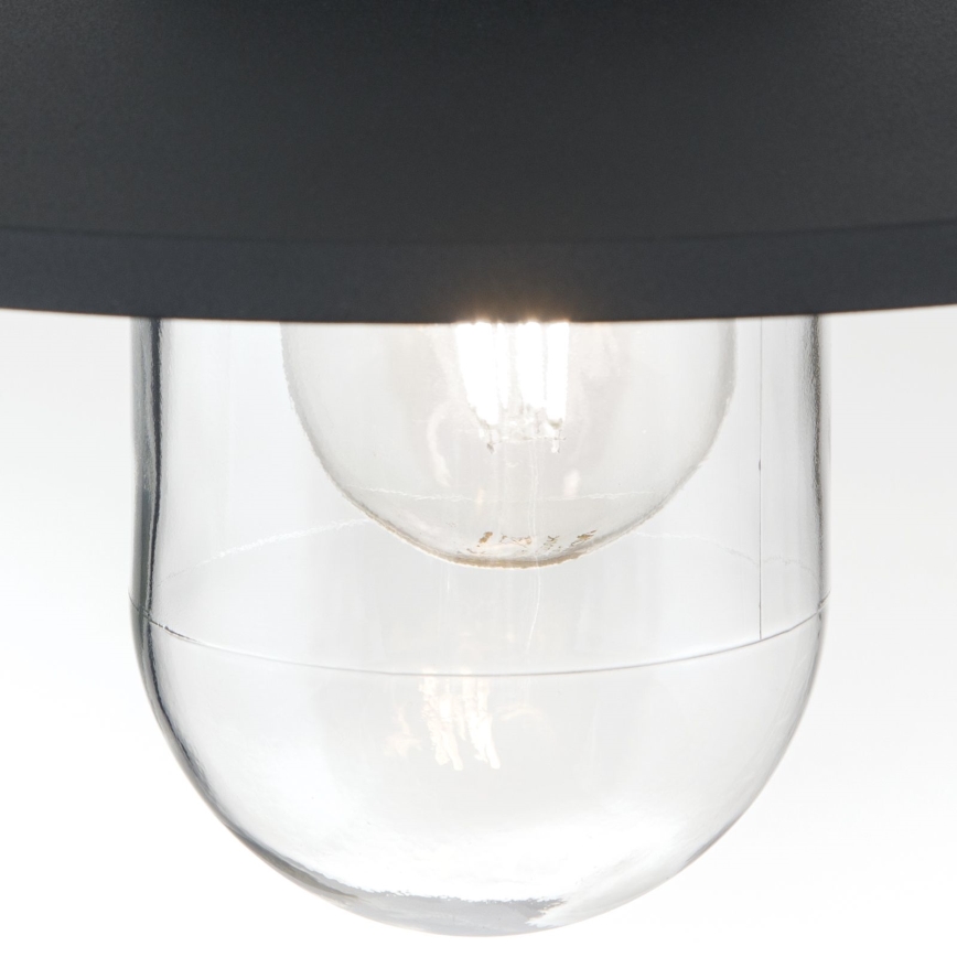 Lampada a sospensione da esterno EDWARD 1xE27/60W/230V IP44 nero