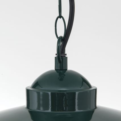Lampada a sospensione da esterno EDWARD 1xE27/60W/230V IP44 verde