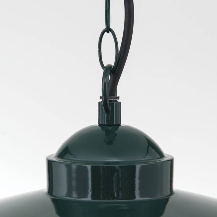 Lampada a sospensione da esterno EDWARD 1xE27/60W/230V IP44 verde