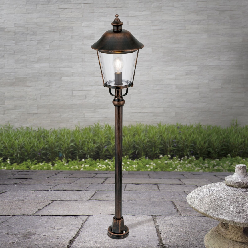 Lampada da esterno KENZO 1xE27/100W/230V IP44 bronzo/patina