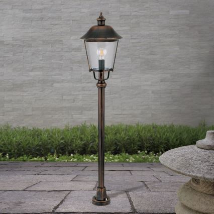 Lampada da esterno KENZO 1xE27/100W/230V IP44 bronzo/patina