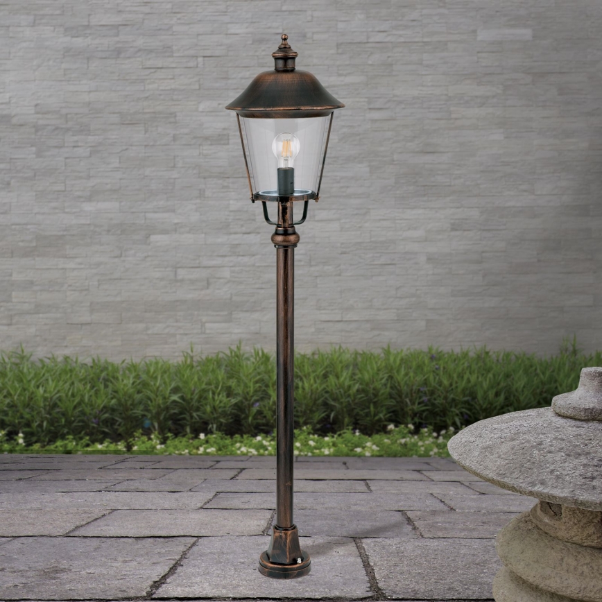 Lampada da esterno KENZO 1xE27/100W/230V IP44 bronzo/patina